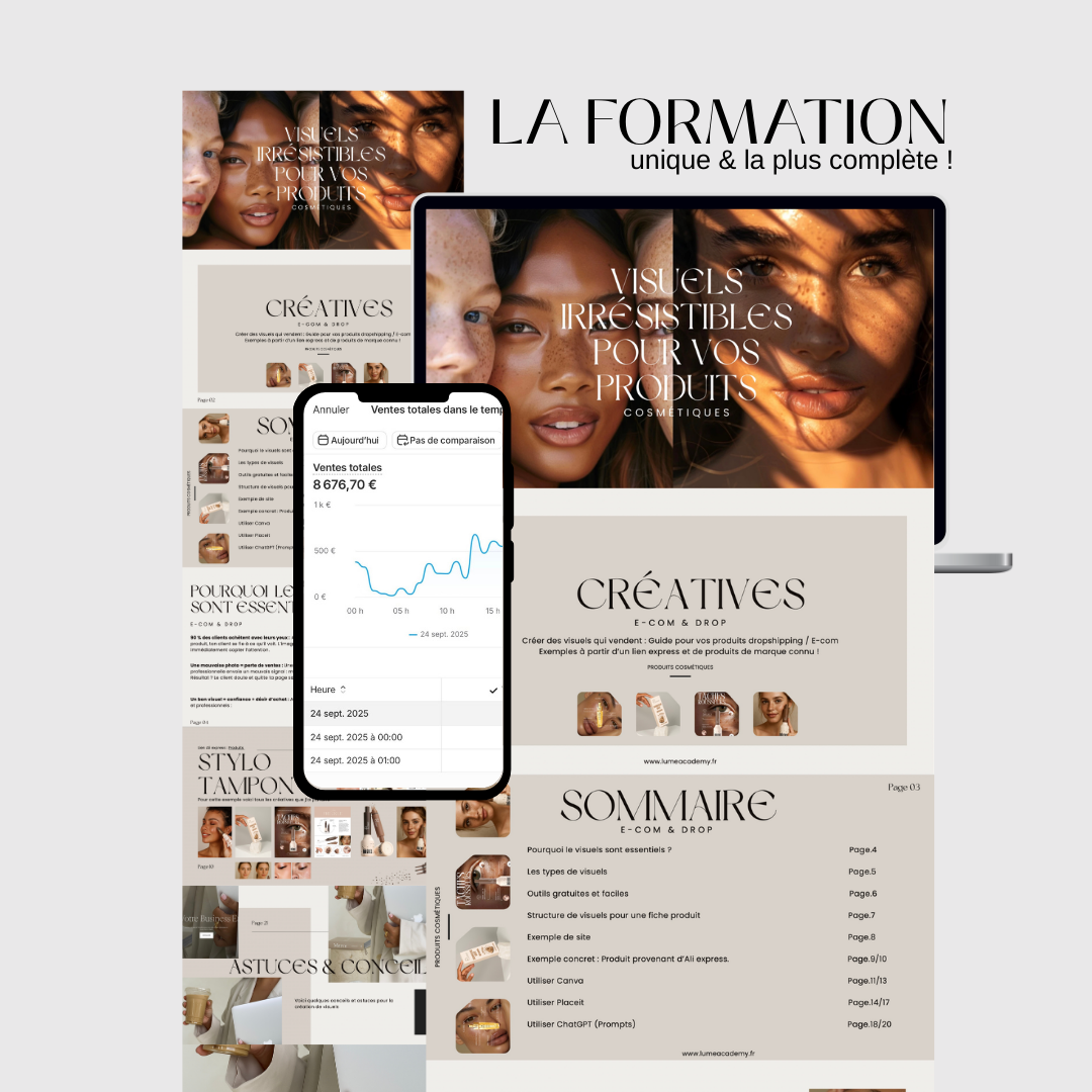 Formation Express: Créer des Visuels E-commerce Impactants